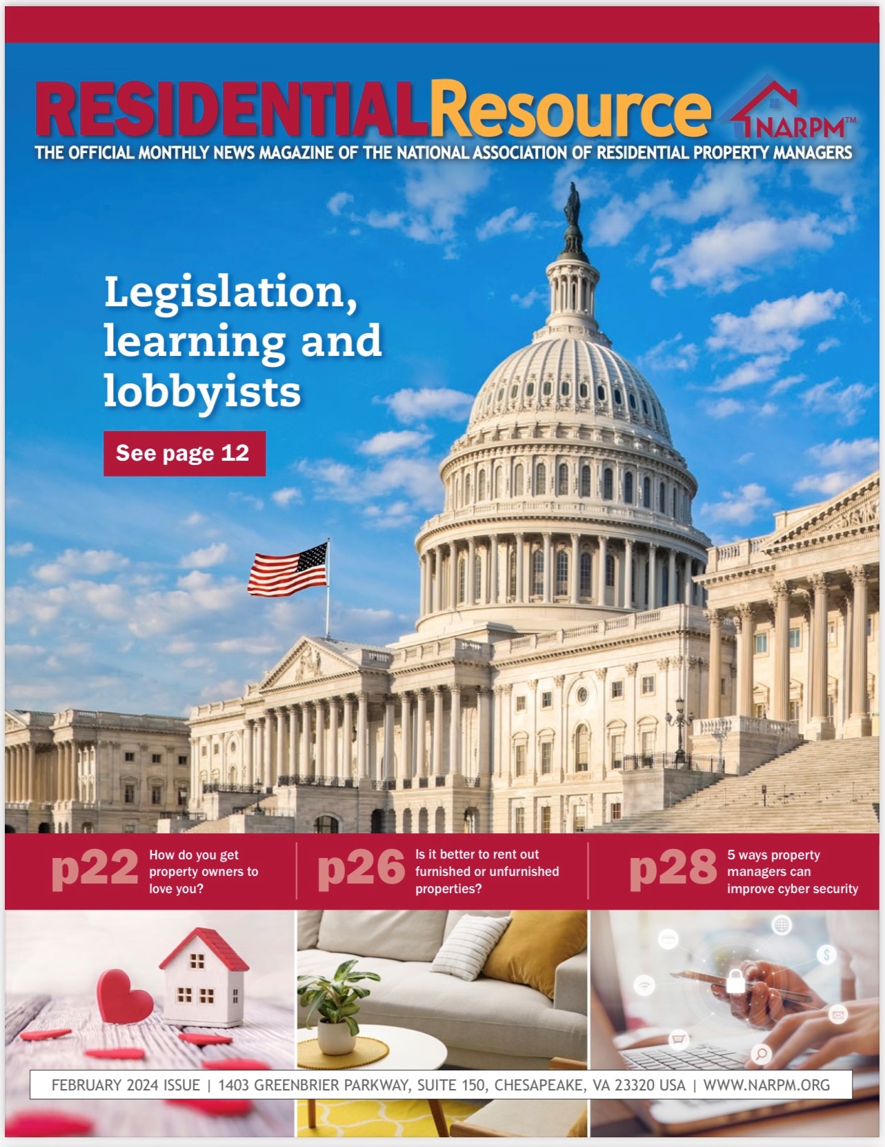 Mag cover February 2024 National Association of Residential Property